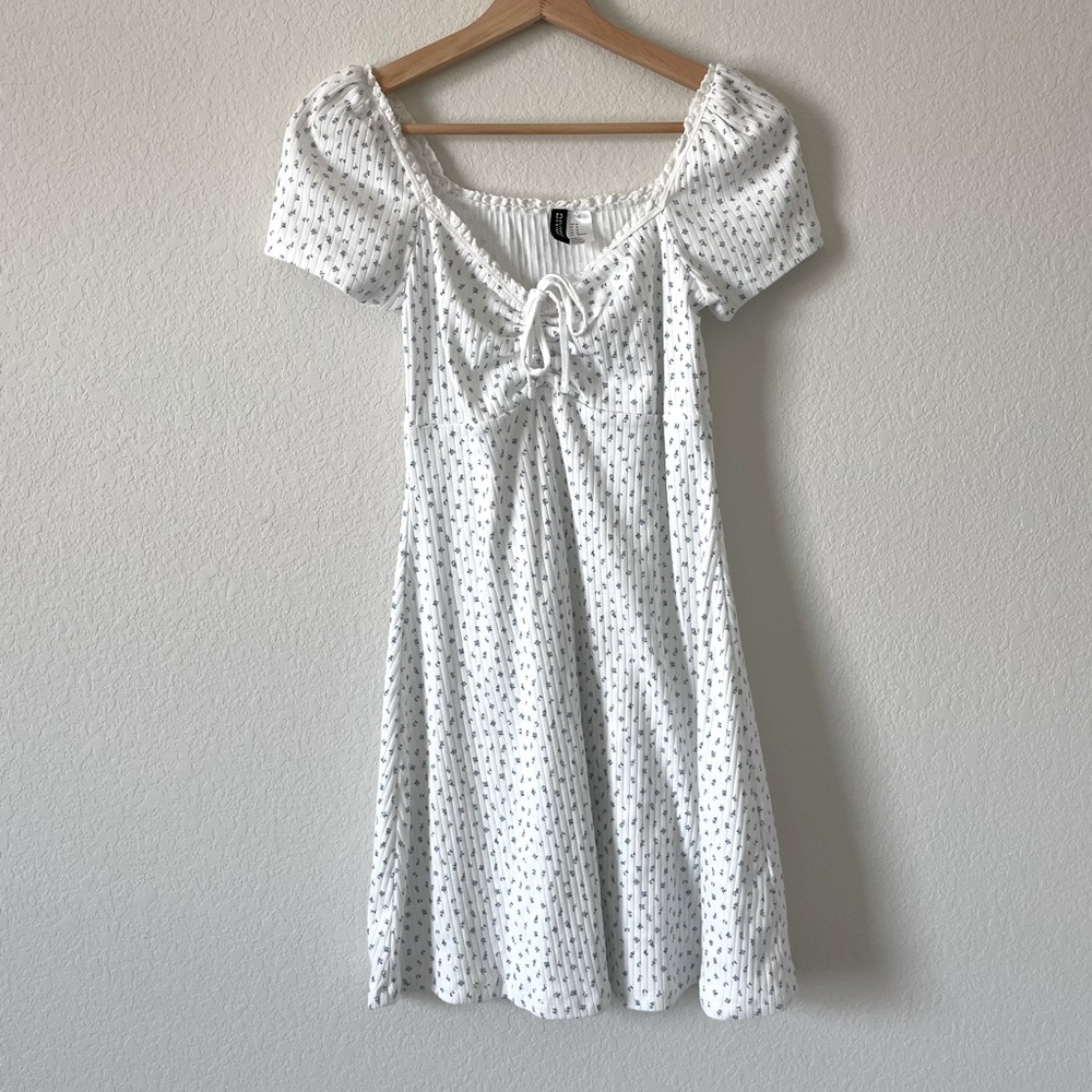 H&M divided floral pattern dress